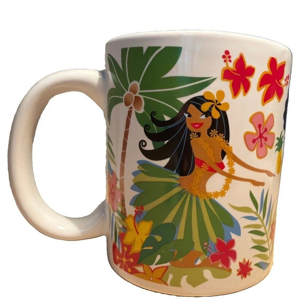 Island Hula Honeys Hawaiian Mug Hula Girls 12oz